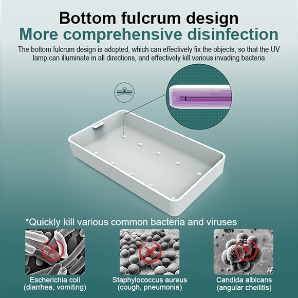 Newest private mould multifunctional 2021new Wireless Charger Disinfection Box  LWS-6044